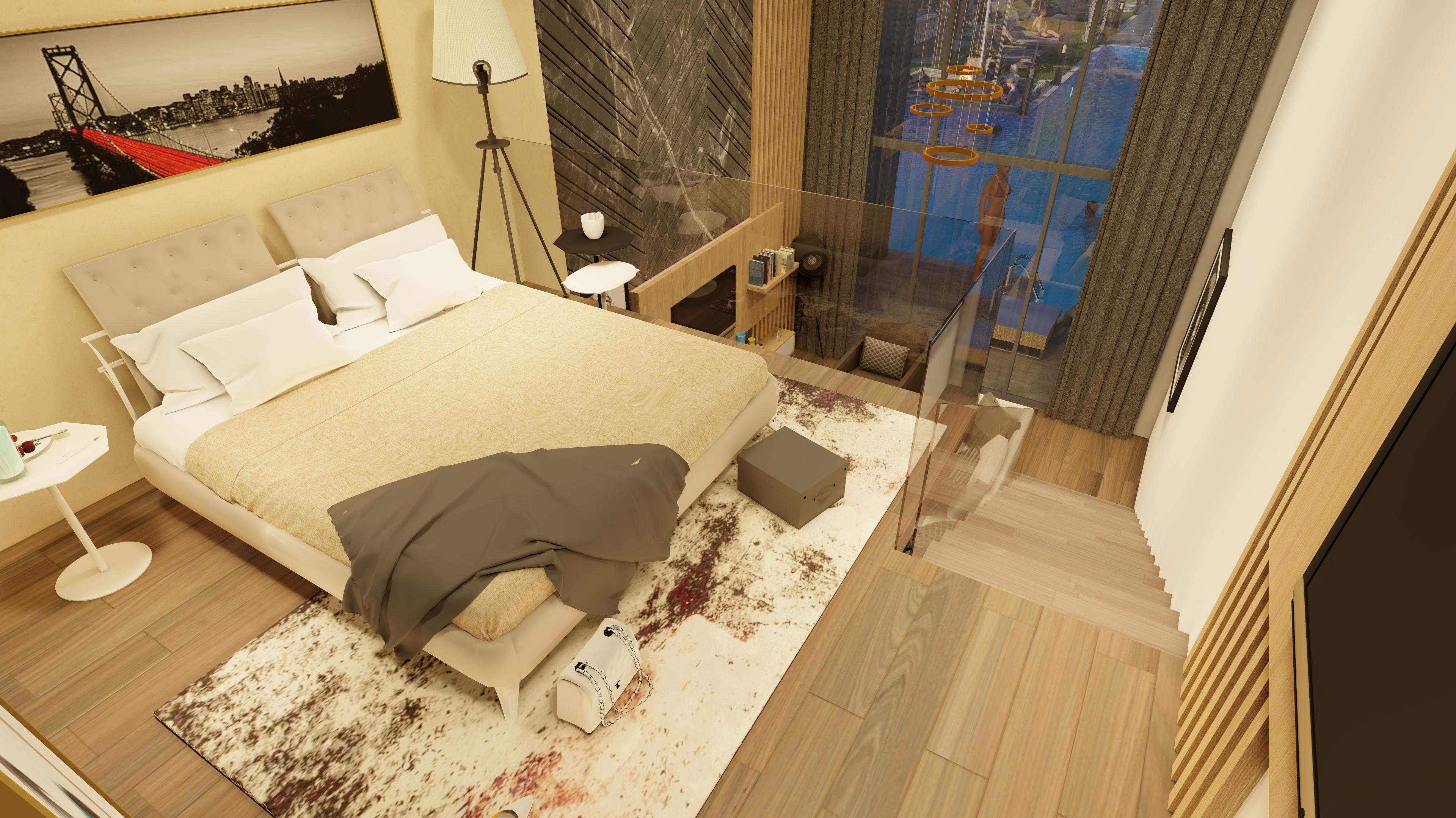 North Cyprus pool side house front