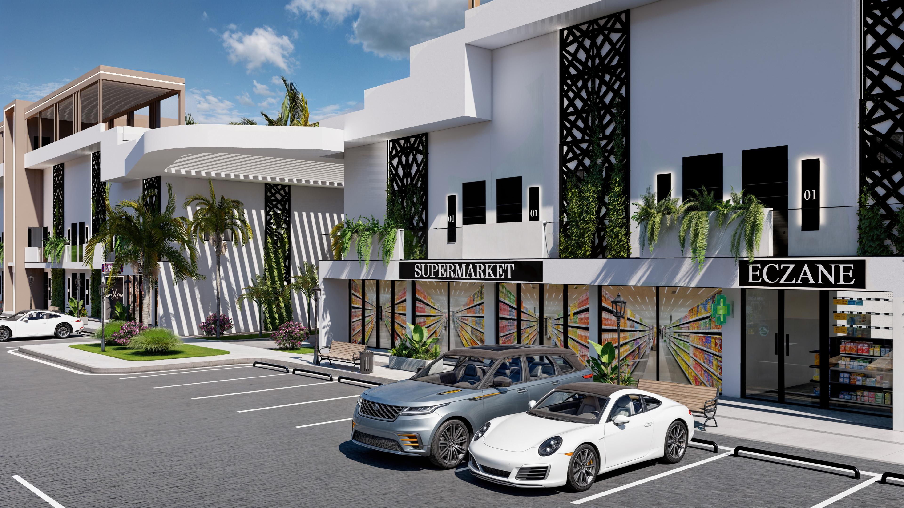 North Cyprus pool side house front