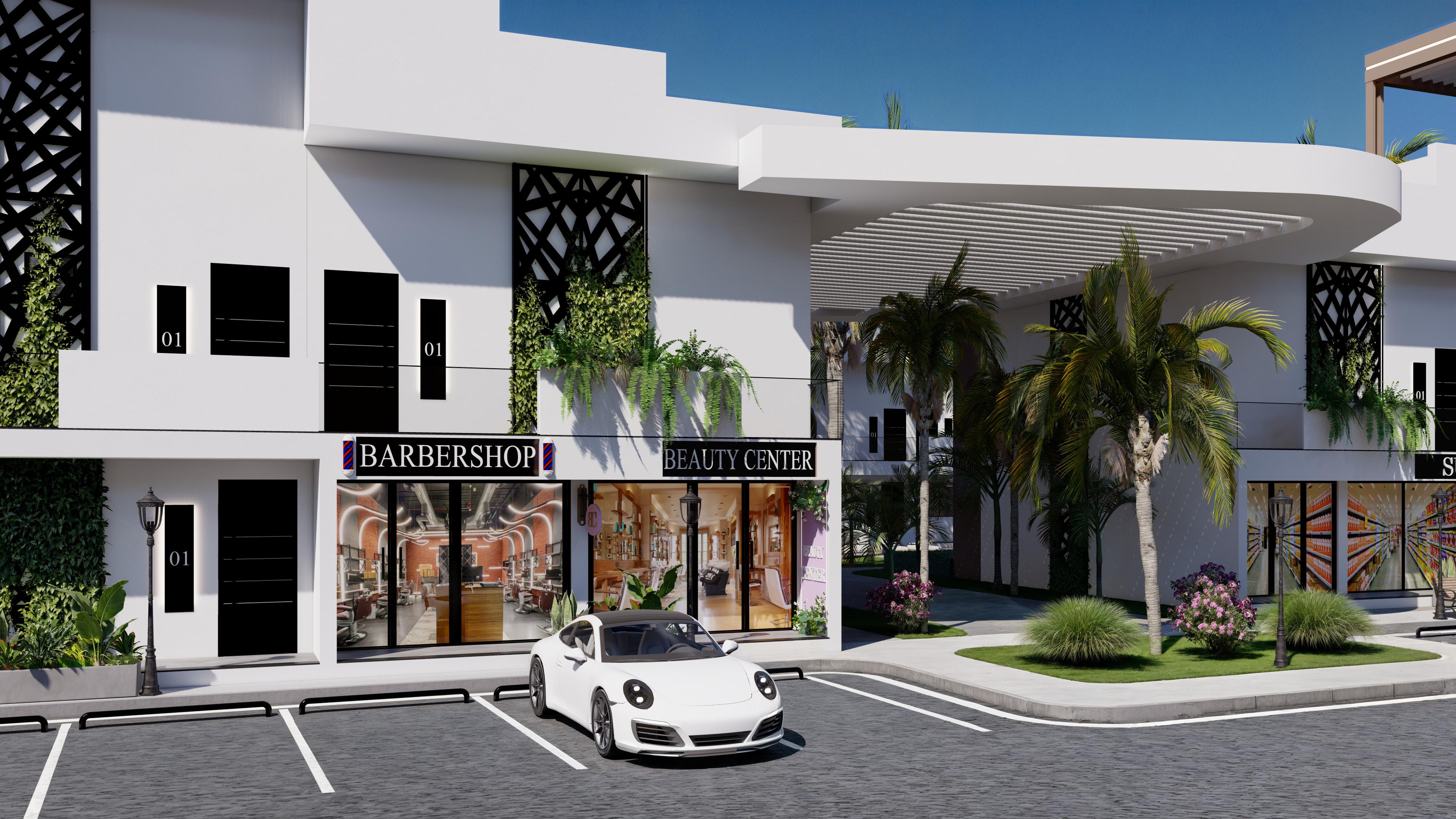 North Cyprus pool side house front