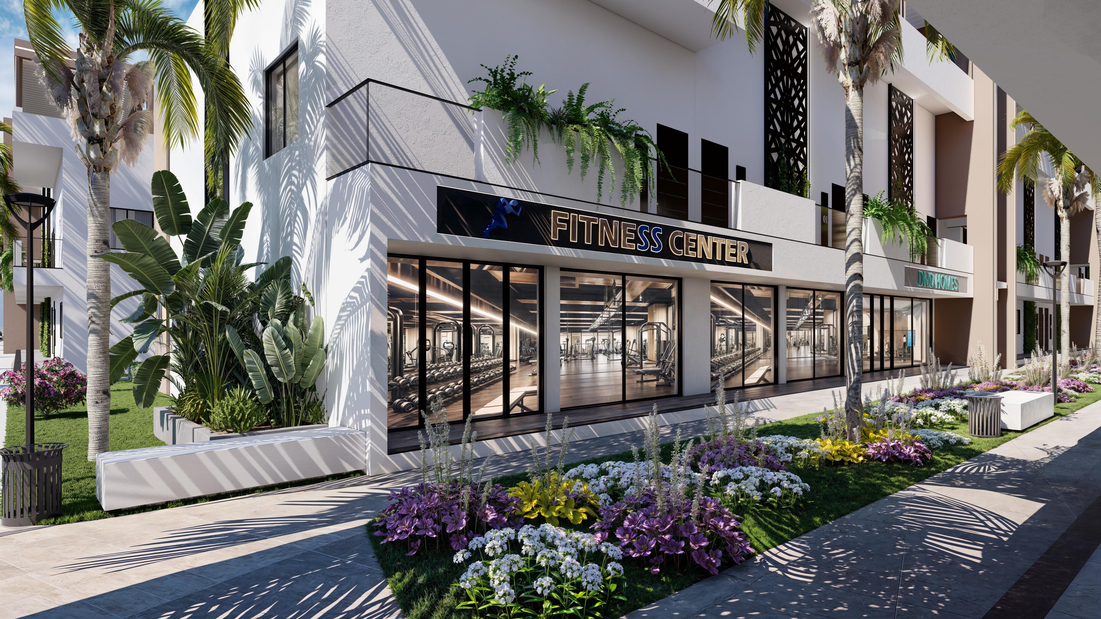 North Cyprus pool side house front