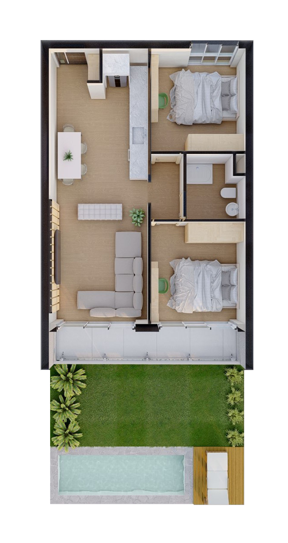 Roof penthouse floor plan