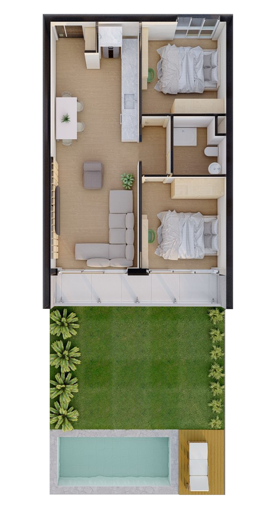 Roof penthouse floor plan